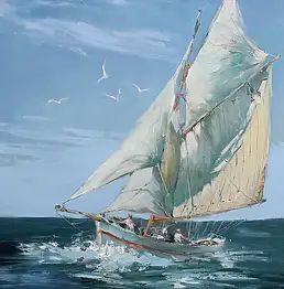 Henadzy Havartsou, Виндборн, Масляная картина - холст, 50 x 70