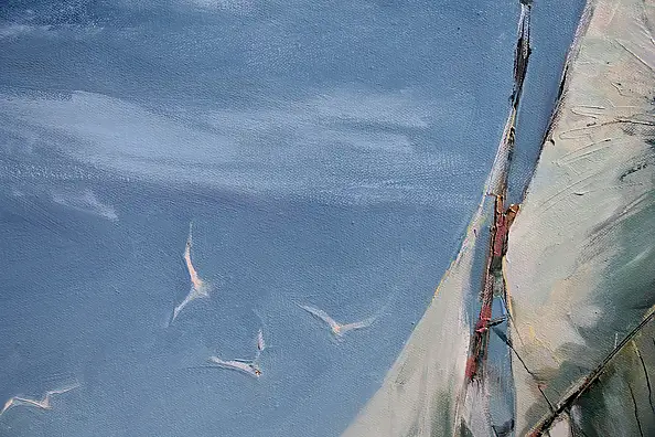 Henadzy Havartsou, Виндборн, Масляная картина - холст, 50 x 70