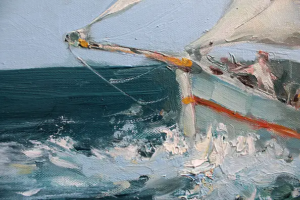 Henadzy Havartsou, Виндборн, Масляная картина - холст, 50 x 70