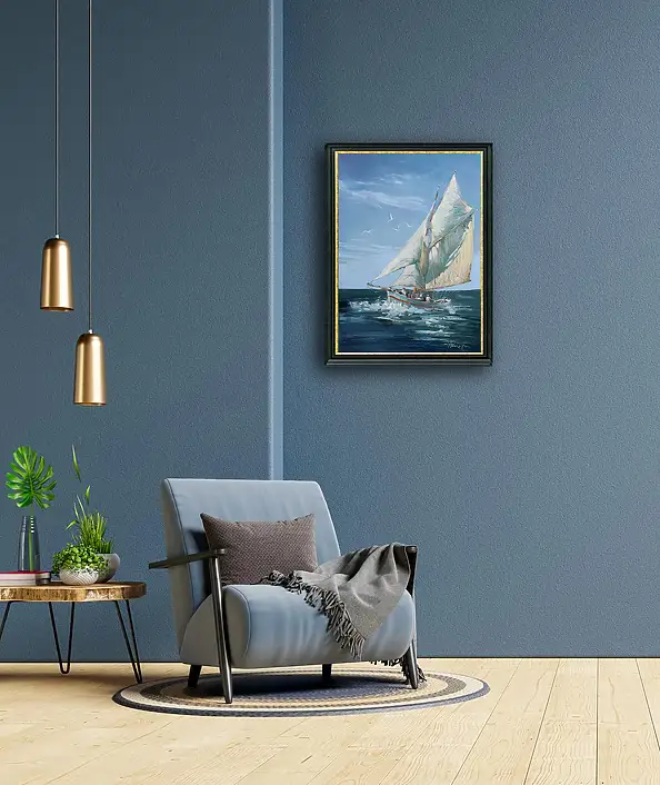Henadzy Havartsou, Виндборн, Масляная картина - холст, 50 x 70