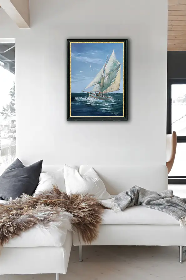 Henadzy Havartsou, Виндборн, Масляная картина - холст, 50 x 70