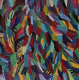 Katarzyna Zygadlewicz, крылья ангелов, Масляная картина - холст, 63 x 72