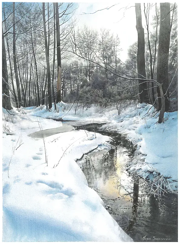 Michał Suffczyński - Winter Liwiec River