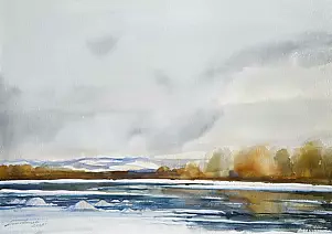 Kazimierz Twardowski - Winter on the Dunajec River