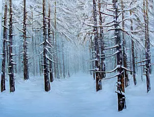 Małgorzata Mutor - Winter in the forest
