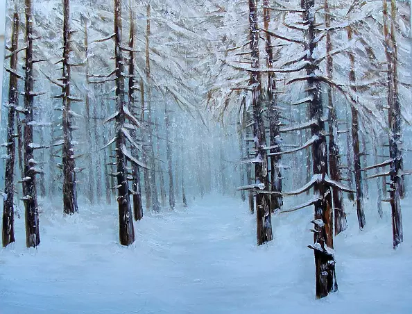 Małgorzata Mutor - Winter in the forest