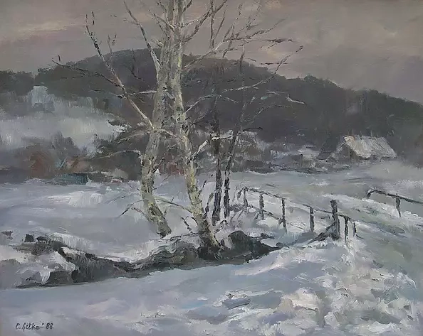 Celina Litke - Pejzaż zimowy