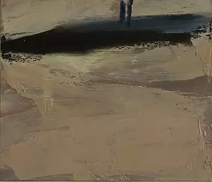 Magdalena Różycka - Pejzaż zimowy z drzewami I