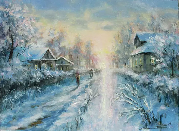 Marina Kozlowska - "Winter morning."