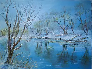 Maria Roszkowska - Winter ponds