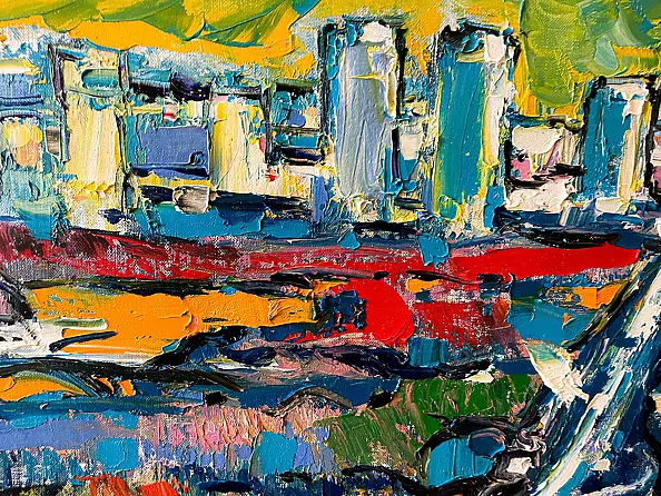 Andrey Chebotaru - Winter sun. View of the avenue of glory