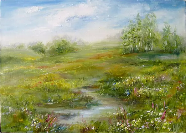 Maria Roszkowska - spring meadow