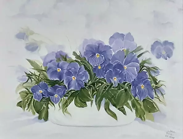 Aleksandra Kurzyńska - Spring Pansies