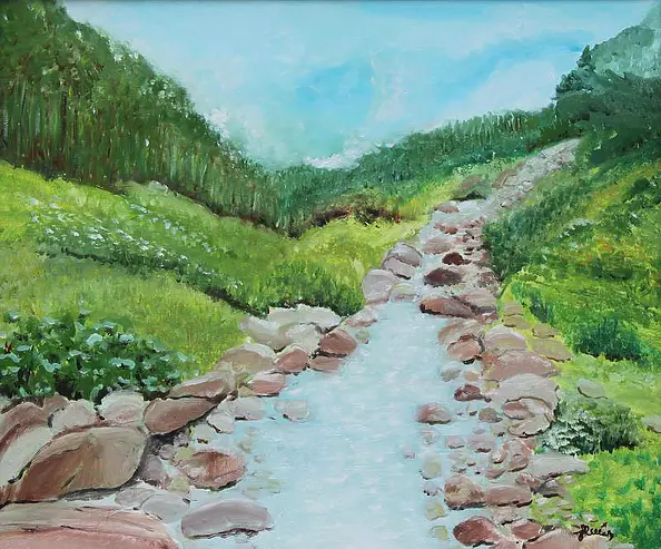 Jadwiga Rudnicka - Spring landscape