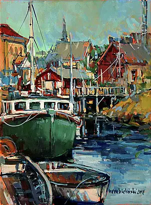 Piotr Rembieliński - Fishing village, Peggy's Cove, Nova Scotia, Canada