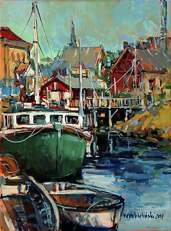 Piotr Rembieliński - Fishing village, Peggy's Cove, Nova Scotia, Canada