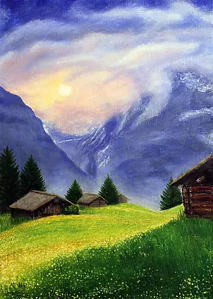 Aleksander Gun - Wioska w górach