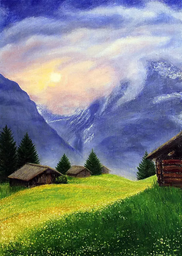 Aleksander Gun - Wioska w górach
