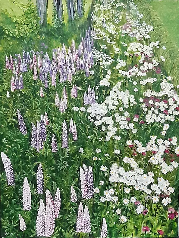 Aleksandra Kurzyńska - Spring in the garden