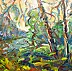Marcin Stępniowski, Spring, spring, river, trees..., Oil painting - panel, 100 x 70
