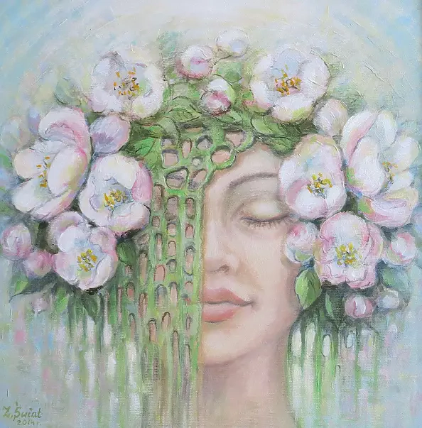 Zofia Świat - Spring from the cycle of the seasons