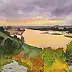 Krzysztof Michalski, Vistule, vue depuis Albrechtówka, Aquarelles - papier, 56 x 38