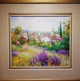 Paweł Łącki, Climat italien, Peinture à l'huile - toile, 38 x 33