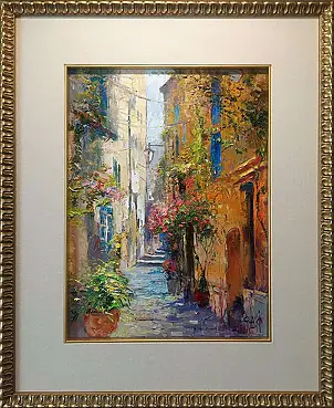 Paweł Łącki, Italian Corners, Oil painting - canvas, 30 x 40