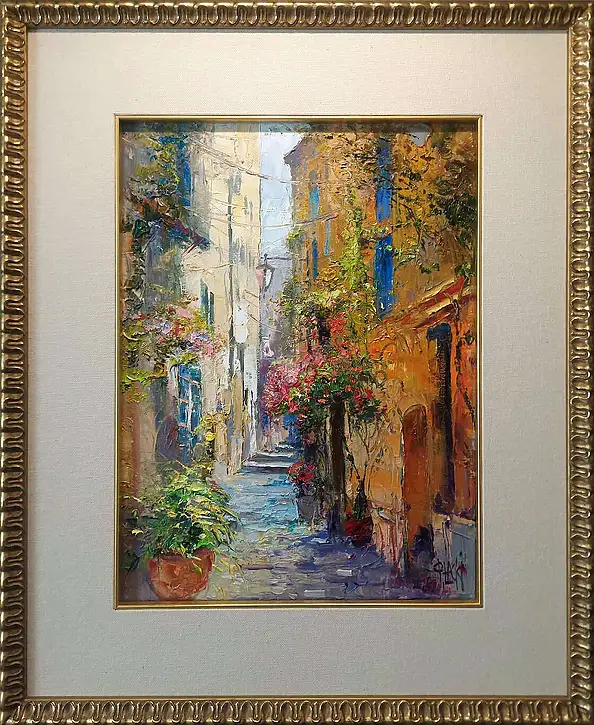 Paweł Łącki, Итальянские уголки, Масляная картина - холст, 30 x 40