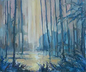   - Inner forest - XVII - Evening over the forest rozlewiskiem
