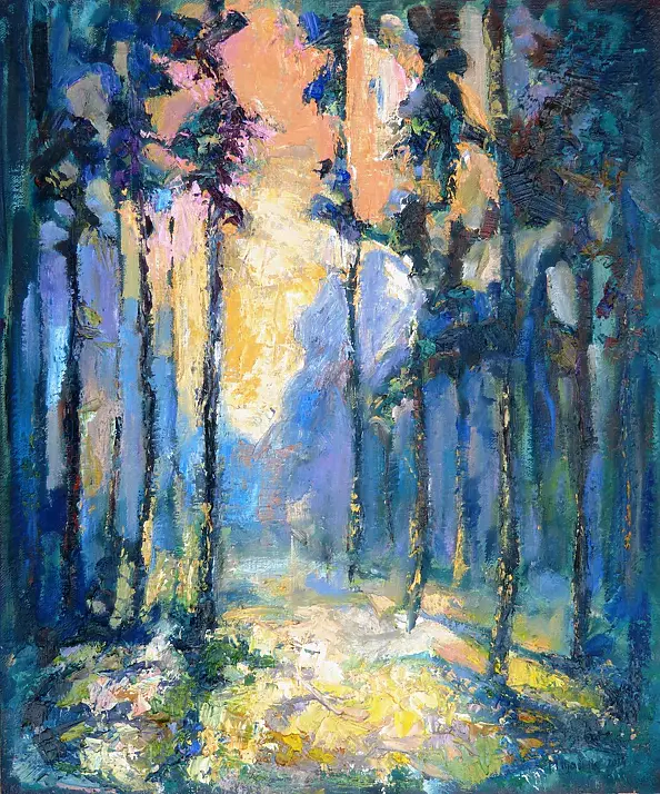 Mariusz Iljasiuk - Inner forest - XXII - Evening in the forest 2