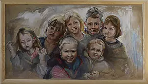 Elżbieta Graboś - Grandchildren Joli and Zygmunt