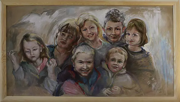 Elżbieta Graboś - Grandchildren Joli and Zygmunt