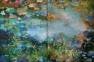 Aleksandra Adamczak - Water Impresja_dyptyk