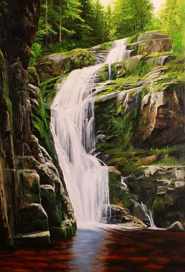 Jacek Siedlec - Kamienczyk waterfall. Giant Mountains
