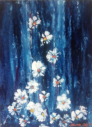 Danuta Zgoł - Waterfall of flowers