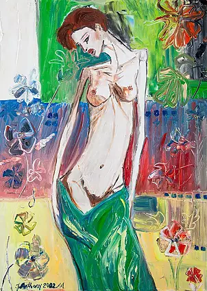 Justyna Anthony - Woman in flower