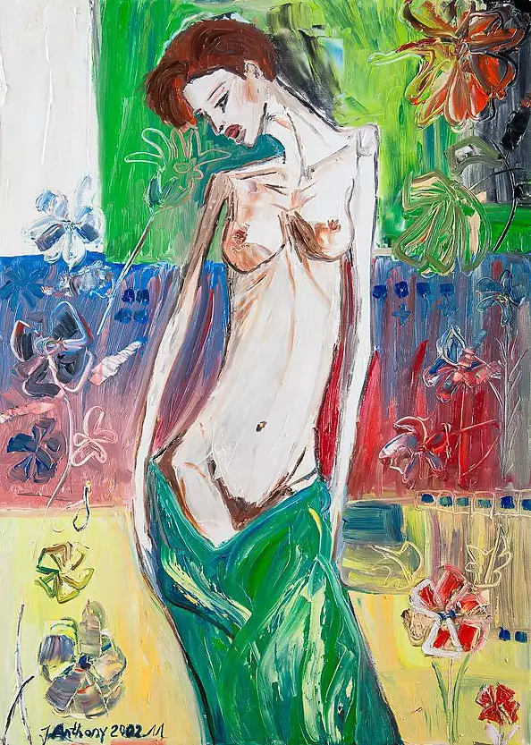 Justyna Anthony - Woman in flower