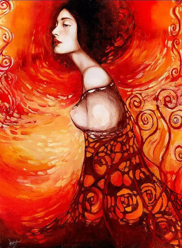 Elżbieta Brożek - Woman in Red