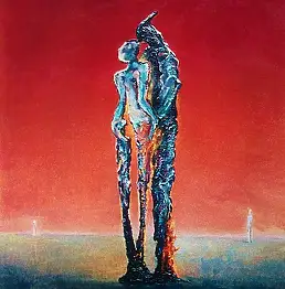 Zbigniew Suwała, Vapeur de cire, Peinture à l'huile - toile, 50 x 70