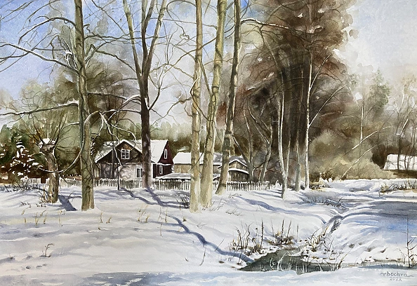 Rafał Bochra - Wrzelowiec behind the river 1