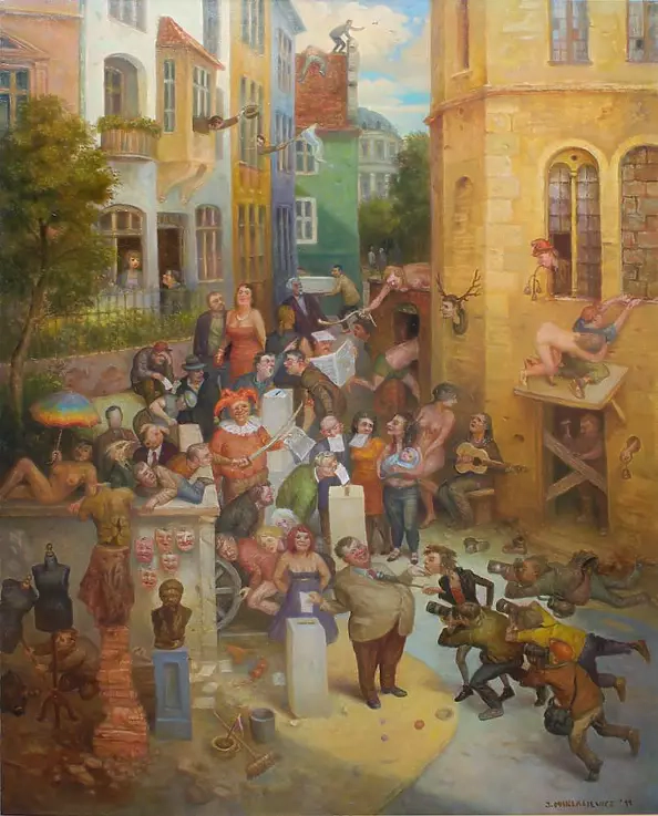 Jarosław Miklasiewicz - Throwing cards into the special boxes