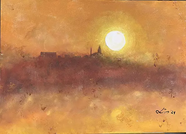Katarzyna Lis - "Sunrise over Gołonoska Hill"