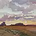 Krzysztof Michalski, Lever de soleil sur Grabówki, Aquarelles - papier, 38 x 28