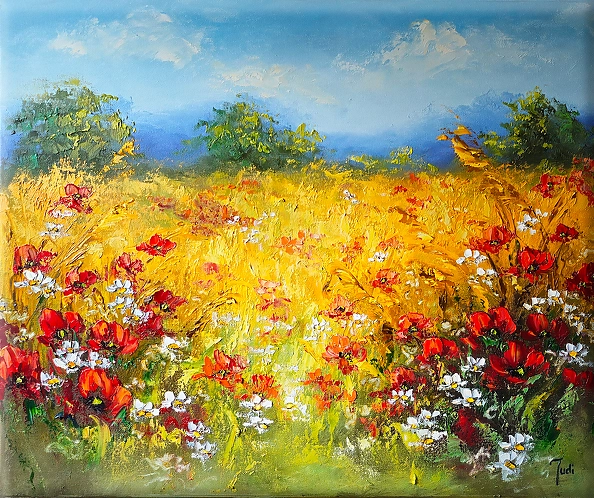 Joanna Szczepańska - Among the poppies