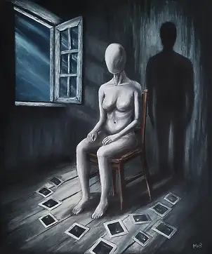 Marcin Bujas, Wszystko, czego nikt nie widział, Obraz akrylowy - płótno, 50 x 60