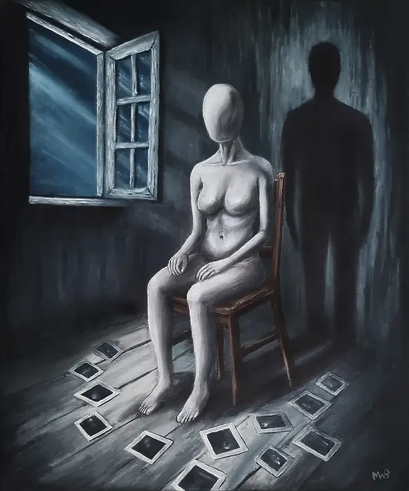 Marcin Bujas, Wszystko, czego nikt nie widział, Obraz akrylowy - płótno, 50 x 60