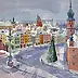 Krzysztof Michalski - W-wa. Plac Zamkowy zimą.