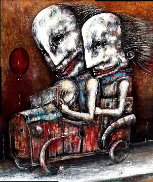 Piotr Kamieniarz, Путешествие на край света, Акварелі, Акрилова картина, Туш - плита, 40 x 60