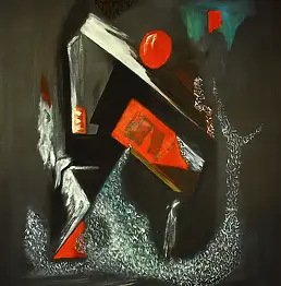 Serge Ra, Wynalezienie znaczeń, Obraz olejny - płótno, 50 x 70